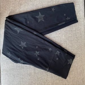 Aerie  black star leggings chill play move